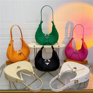 Bolsas de noite populares versão coreana retrô moda textura lichia crescente bolsa de ombro simples nas axilas