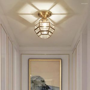 Ceiling Lights Personalized And Creative American Light Luxury Corridor Entrance Hall Lamp