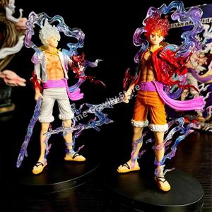 Action Toy Figuren Ein Stück Anime Figur Roronoa Zoro Luffy Gear 5 Sonnengott Nika PVC Statue Sammlermodell Puppenspielzeug Geschenk T230105