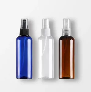 100 ml tom plastsmakeup resesprut flaskan påfyllbar parfymbehållare runda axel sprayflaskor för rengöring
