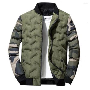 Męska bombowca kurtka zamek błyskawiczna zima męska polarowe ciepłe płaszcze swobodne streetwear hip hop Slim Fit Pilot Camuflage Jackets Mens