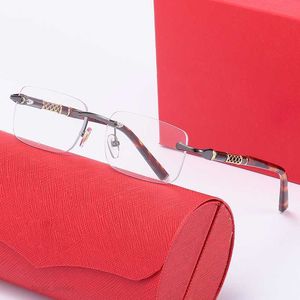 Business Men Women Rimless Glasses Ultra-light Frame High-quality Details First-class Quality Optional Customizable Myopia Lenses Luxurious good
