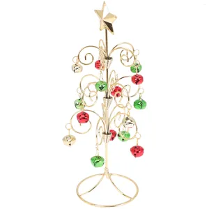 Dekoracje świąteczne drzewo choinstrees żelazny wystrój stołowego sztuczny mini pulpit ozdoby ozdoby