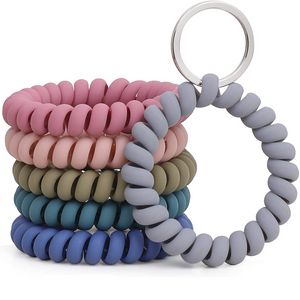 Stretchable Keychain armbandsnyckelhållare Keyring för bastu gym pool -id -märke och utomhussport