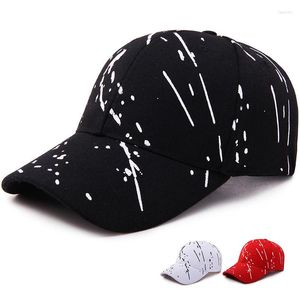 Ball Caps Fashion Baseball Cap Graffiti Printing Outdoor Sport Summback Hipback Hip Hats dla kobiet mężczyzn Regulowana bawełna