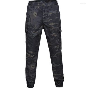 Calça masculina Camuflagem masculina Lápis Militar Multi Pocket Pocket Tactical Combat Pant Exército SWAT SWAT Special Cargo Trouser