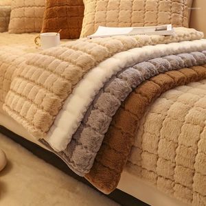 Крышка стулья Nordic Chenille диван с твердым цветом анти-скользкий плюшевые одеяла для гостиной мягкое сиденье различные размеры домашний декор