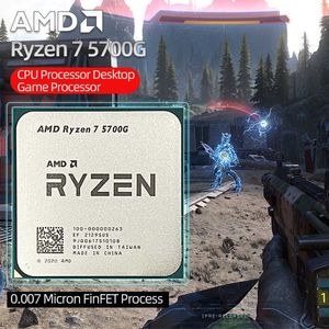 AMD NEW RYZEN 7 5700G R7 5700G CPU NEW DESKTOP Gamer Office Processor 3.8 GHz Eight-Core 16-Thread 65W Processor Socket AM4