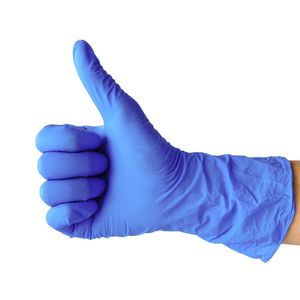 24 pezzi di scorta negli Stati Uniti Giovani per esami di nitrile medicali fornitori Polvere senza polvere Blu Glove Produttore