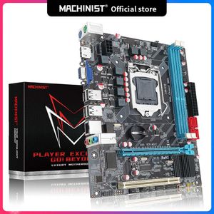 Machinist H55 Motherboard LGA 1156 Поддерживает DDR3 RAM и процессор I3/I5/I7 с PCI-EXPRESS USB2.0 VGA HM55 P3 Mineboard