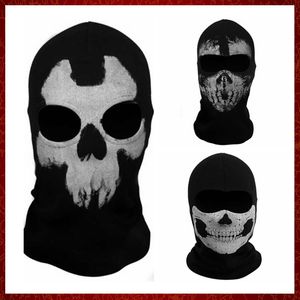 Mzz27 Mayitr Halloween Ghost Skull Motorcycle Balaclava Maska Cycling Full Face Game Cosplay Mask Ochrona