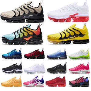 2023 TN Plus Men Running Shoes Triple Trainer White Black Water and Women Particles Silver Wolf Grey Ultrablue Global Sky Pink Mens Sneakers Eur 36-47