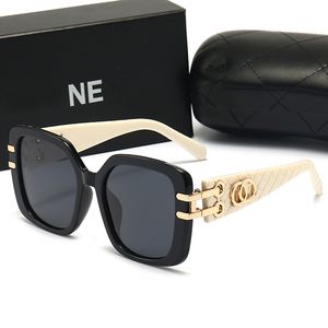 Designer-Sonnenbrille, modisch, polarisierte Sonnenbrille, Persönlichkeit, UV-beständig, für Männer und Frauen, Goggle, Retro-Quadrat-Sonnenglas, lässige Brille mit Box, gut