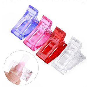 False Nails Plastic Nail Tips Clip Reusable DIY Quick Building Manicure Gel UV Clamps Finger Extension Tool For Women Girls