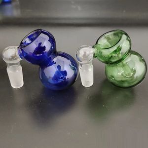 14-mm-Aschefänger, 45-Grad-Kürbis-Aschefänger, bunte Wasserpfeifen, 14-mm-Verbindung für Glas-Wasserbong, groß