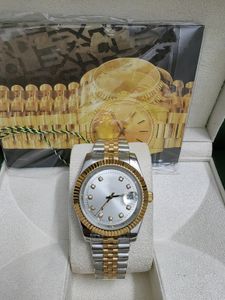 Mit Originalverpackung Hochwertige DateJust 41-mm-Uhr mit Diamant-Zifferblatt und Lünette 126234 A2813 Automatik-Herrenuhren aus Stahl mit zweifarbigem Gold-Jubiläumsarmband-Armbanduhren 2023