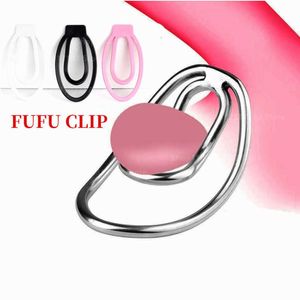 Sex Toy Chastity 2 Size Sissy Femboy with the Fufu Clip Tooys for Men Mimic Female Pussy Plastic Penis Devices Jaula Castidad Hombre