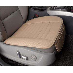 Capas de assento de carro Capa universal de couro respirável PU Bamboo Bad Cushion Pad para cadeira de escritório de suprimento automático