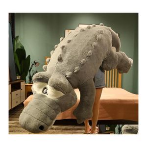 Cushion/Decorative Pillow Crocodile Plush Toy Oversized Long Doll Cute Slee Nt Bed Girlcushion/Decorative Drop Delivery Home Garden T Dhb8M