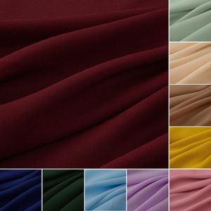 Bekleidungsstoff, fester Chiffon-Tüll für Hemden, Futter, Hintergrund, Schwarz, Weiß, Haut, Rosa, Blau, Rot, Grün, Burgund, Meterware