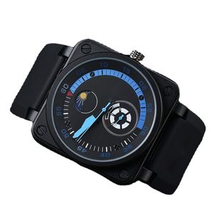 2023 neue Armbanduhren Männer Automatische Mechanische Uhr Glocke Braun Leder Schwarz Ross Gummi Armbanduhren uhr geschenk h3
