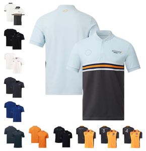 Nuova tuta da corsa F1 da uomo a manica corta POLO T-shirt personalizzata con risvolto traspirante ad asciugatura rapida