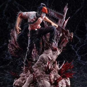 Action Figures Toy 29CM Anime Figure Chainsaw Man Denji Action Figure da collezione Case del computer Ornamento Bambole Decorazione Giocattolo Regalo T230105