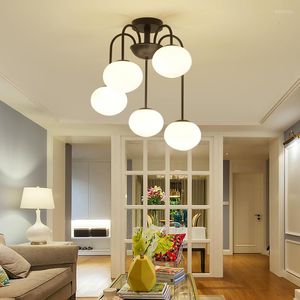 Pendant Lamps Modern Minimalist Creative Restaurant Lights Living Home Decorated White Black 3/5 Heads LU628 ZL445