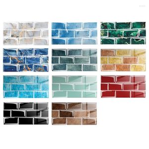 Adesivos de parede 16pcs/pacote 15x30cm Bricks Auto-adesivo