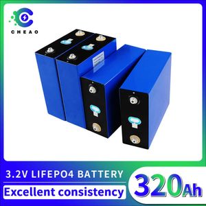 3.2V LIFEPO4 320AH Bateria de grande capacidade Recarregável Bateria Prismatic LFP Células para Sistema de Vento Solar Solar Carrinho de Golfe do Sistema de Golfe