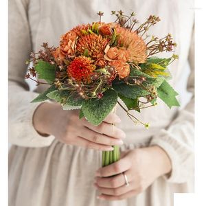 Декоративные цветы Бургундский пион эвкалипт Смешанный свадебный букет