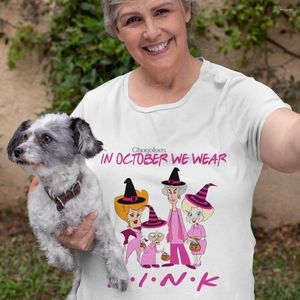 Herr t -skjortor gyllene flickor i oktober ar rosa skjorta bröstcancer mamma shirtgrandma mormor gåvor