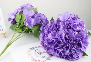 The latest hydrangea Flowers to the bouquet living room decoration flower simulation a variety of color options support customized logo