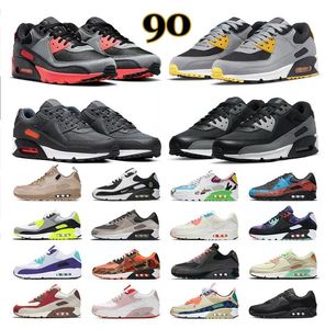 90 erkek koşu ayakkabıları 90'lar Üçlü Siyah Beyaz Deri Örgü Süpernova Toz Gri Malt Camo Sevgililer Günü kadın erkek eğitmenler açık Spor Sneakers 36-46
