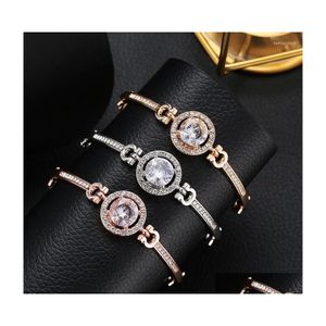 Charm Armband Fashion Jewelry Ladies AllMatch Armband Enkelt temperament ￤dla diamant droppleverans DHKFB