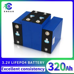 3.2V Lifepo4 320Ah Battery Low Self-Discharge Rechargeable LFP Battery for DIY RV Solar Inverter Backup System UPS Power Supply