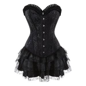 Bustiers Corsets Women Corset Dress Lace Up Top Gothic Victorian Lolita Costum