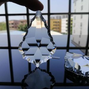 Avize kristal kamal 1pcs 76mm k9 berrak cam prizma kolye suncatcher lamba aydınlatma parçaları asma süsleme