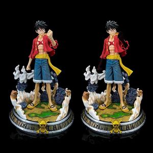 アクショントイフィギュアワンピースgk luffy ruffy roronoa zoro pvcアクションフィギュアコレクション彫像モデル図形の子供キッドトイギフト36cm T230105