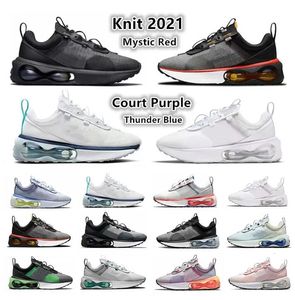 Fly 2021 Knit Mesh Herren Laufschuhe Multi-Coloration Obsidian Thunder Blue Venice Mystic Red Court Purple Barely Green Männer Frauen Airs Trainer Sport Sneakers 36-45