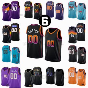 Custom 2022-23 New Printed Basketball Jerseys 12 Ish Wainright Paul 10 Damion Lee 18 Bismack Biyombo Booker 99 Crowder Saric Payne Craig Bridges 6 patch