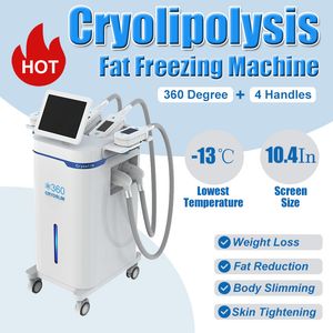 Cryo Slimming Machine Rimozione peso Anti Cellulite 4 Maniglie Cryolipolysis Dispositivo per il congelamento dei grassi Dispositivo per l'uso del salone di casa