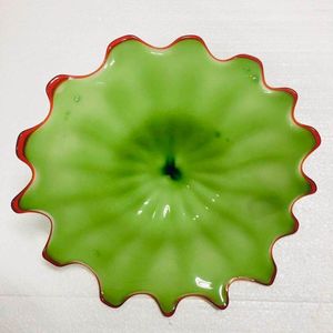 Wall Lamps Luxury Green Glass Plates Art Light Murano Abstract Sconce For Home El Decoration