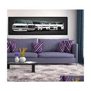 Pinturas canvas pintando hd impress￣o modar obra de arte moderna 5 pe￧as nissan skyline gtr pictures bateide home decorativo arte de parede dr dh2vd