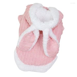 Dog Apparel Pet Dogs Autumn Winter Warm Clothes Design Two-legged Costume Cotton-padded Coat Hoodies Parkas