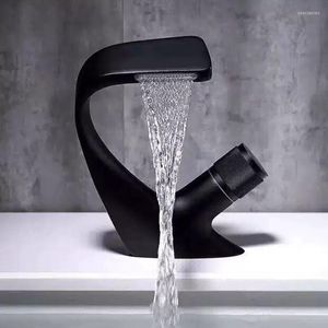 Bathroom Sink Faucets Washbasin Faucet And Cold Water Simple Style Basin Kitchen Accessories Black