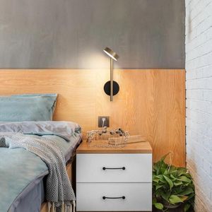 Wall Lamp Modern Indoor Led Rotatable Aluminum Bedside Reading Lamps Bedroom Living Room Home El Decorative Luminaires