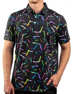 Tävlingssatser söndag Branie 2023 Men Summer Golf Shirt Kort ärm Snabbt torrt andningsbar Casual Wild Popsicle Top MTB