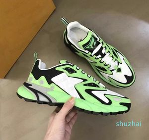 2022 Nya mode Italien Designer Mens Flower Casual Shoes Trainer Sneaker Monograms Sneakers Trainers Rubber Outrole Mesh Fabric Mixed High Quality