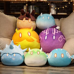 Pluszowe plecaki 1PC 35 45 cm Genshin Impact Impact Slime Pillow Toys Elemental Fushion Pchana miękkie IE Dolls 230105